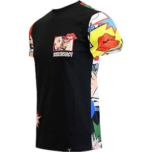 Screenshot Novelty‎ Graphic T-Shirt Small Pop Art Comic Book Print  Tee NWOT